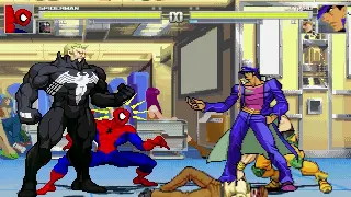 AN Mugen Request #1998: Spiderman & Venom VS Jotaro & Dio