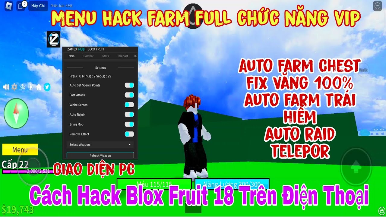 Hack blox fruit v18 client giọt nước v6 [rain fruit new] [FIXLAG] esp,auto  farm,raid,chets hop - BiliBili