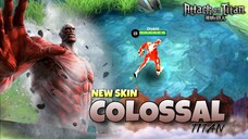 Skin Terbaru!! Colossal Titan, Gede Banget ini Skin🤯[AOT X MLBB]