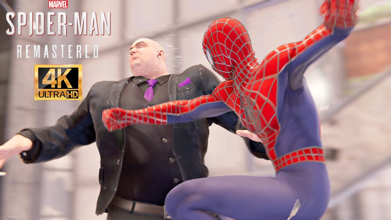 Spider-Man vs Kingpin With Sam Raimi Suit - Marvel's Spider-Man Remastered  (4K 60FPS) - Bilibili