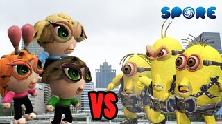 Powerpuff Girls vs Minions | SPORE