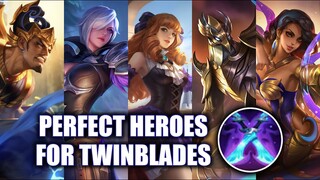 PERFECT HEROES FOR SHADOW TWINBLADES |MOBILE LEGENDS