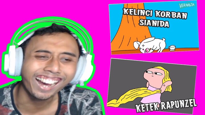 KETEK RAPUNZEL & KURA KURA JAHAT @Vernalta KOCAK SUMPAH !! WKWK - REACTION NGAKAK