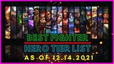 BEST FIGHTER IN MOBILE LEGENDS DECEMBER 2021 | FIGHTER TIER LIST MOBILE LEGENDS
