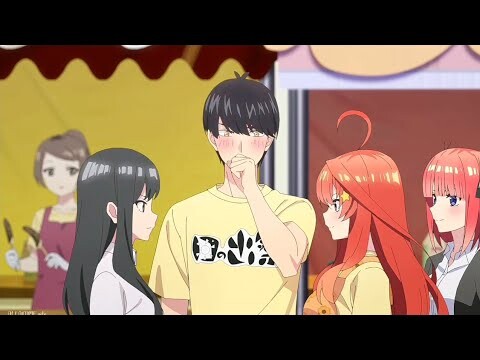 The Quintessential Quintuplets Movie | They get jealous of Futaro's childhood friend