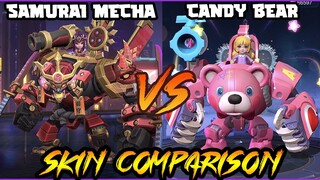 JAWHEAD CANDY BEAR STARLIGHT SKIN EFFECTS VS. SAMURAI MECHA SKIN - MLBB SKIN COMPARISON SERIES