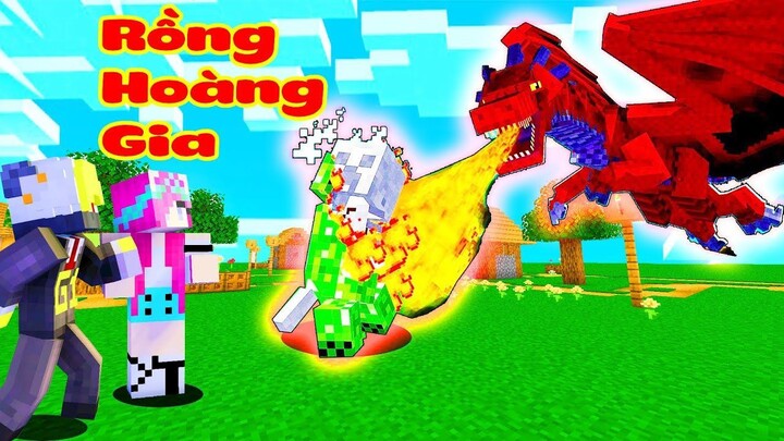 ONE VÀ NOOB YETI TÌM THẤY RỒNG RED ROYAL SIÊU MẠNH TRONG MINECRAFT