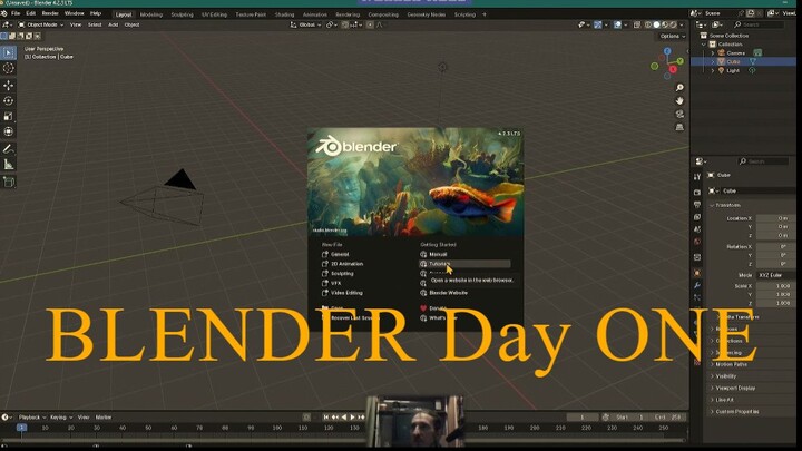 Blender B3D starter on Day1
