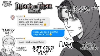 eruri in college ft. the aot veterans pt. 2 | their first date [aot]