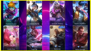 MOBILE LEGENDS NEW SKINS GAMEPLAY | MOBILE LEGENDS UPCOMING SKINS RELEASE DATE