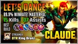 Let's Dance! Claude Best Build 2020 Gameplay by BTR King Branz | Diamond Giveaway | Mobile Legends