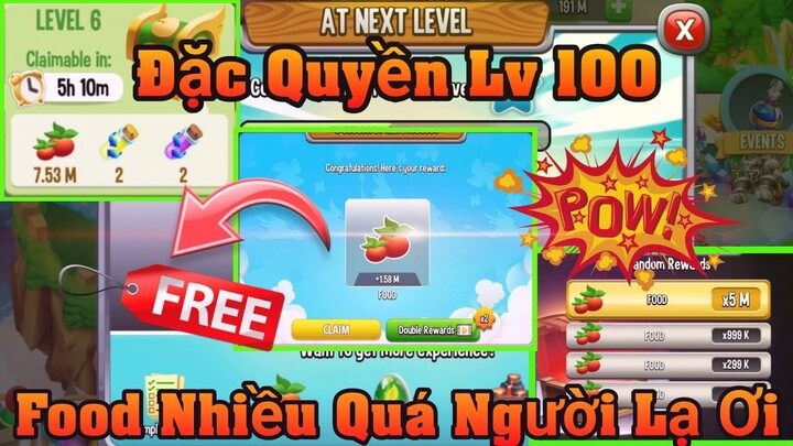 Dragon City Tập Đặc Biệt : Đặc Quyền Của Level 100 Food Nhiều Quá Người Lạ Ơi