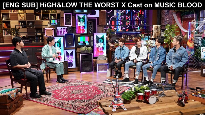 [ENG SUB] 2022.09.02 HiGH&LOW THE WORST X Casts Kazuma, Hokuto, Yuta, Ryoki on MUSIC BLOOD