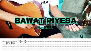 Bawat Piyesa - Munimuni - Fingerstyle Guitar (Tabs) Chords + lyrics