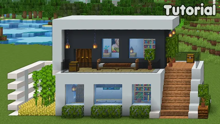 Minecraft Tutorial: How to Build a Modern Underground House - Easy #10