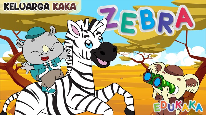 ZEBRA - Kartun Lucu | Lagu Anak Indonesia | Belajar Mengenal Hewan