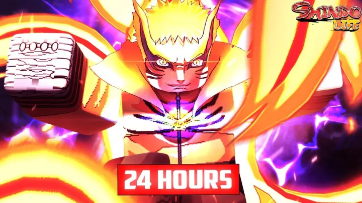 [Shindo] The 24 Hour Baryon Mode Naruto Experience! | Shindo Life