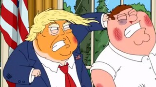 Dalam episode Family Guy yang paling brutal, Pete membersihkan tempat kerja di Gedung Putih dan mela