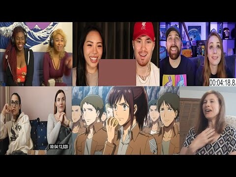 ATTACK ON TITAN EPISODE 3 REACTION MASHUP!!