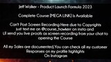 Jeff Walker Course Product Launch Formula 2023 Download