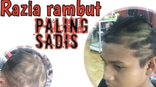 razia rambut di sekolah, potong rambut ketahuan morokok