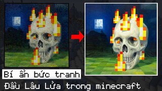 Bí Ẩn Bức Tranh Đầu Lâu Lửa Trong Minecraft