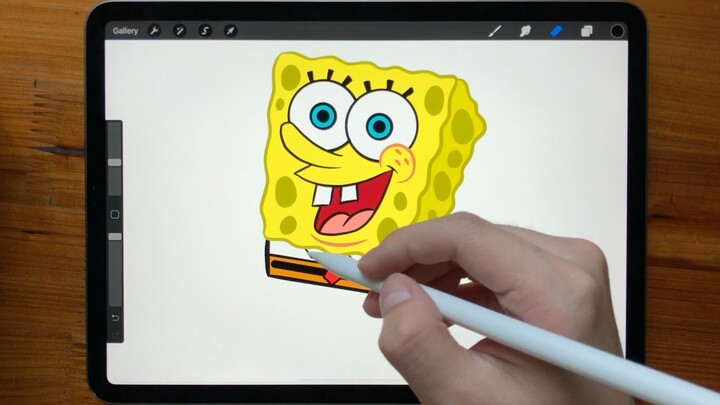 SpongeBob SquarePants | Courage Feed | iPad Pro | Apple Pencil | Procreate