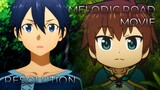 Melodic Road Movie x Resolution | Mashup of Isekai Quartet Movie, Sword Art Online: Alicization