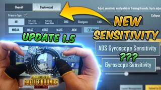 New Sensitivity Settings (PUBG MOBILE 1.5 UPDATE) ADS Gyroscope Sensitivity Guide/Tutorial