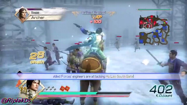 Melawan Lu Bu! Zhao Yun stage 1 Master mode Dynasty Warrior 6
