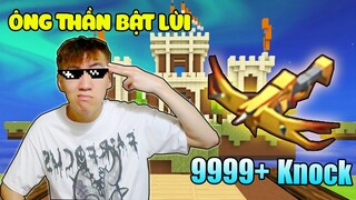 (Blockman Go) THỬ THÁCH DÙNG NỎ BẬT LÙI TRONG BEDWARS**NỎ THẦN BẬT LÙI VANHMC