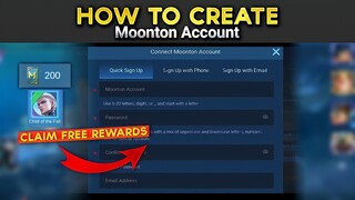 HOW TO CREATE MOONTON ACCOUNT [EASIER WAY] Mobile Legends