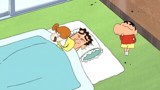 Crayon Shin-chan】Rutinitas Melaleuca untuk membangunkan ayah