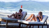 Vietnam Beach Scenes (Part 68) - Beautiful Women On My Khe Beach in Da Nang City Vietnam Travel