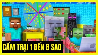 [ Lớp Học Quái Vật ] BUỔI CẤM TRẠI 1 ĐẾN 8 SAO CỦA LỚP HỌC ( TẬP 1 ) | Minecraft Animation