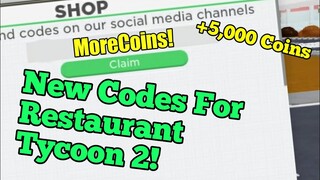 Roblox Restaurant Tycoon 2 Codes