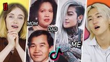 Korean Teen and American React To 'Show Your Parents And What They Created' On TikTok!!