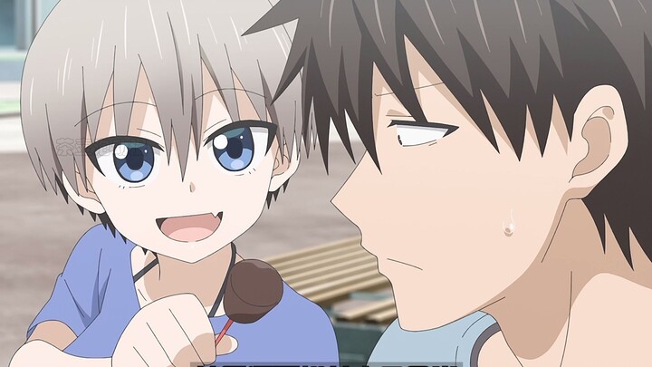 The indirect embarrassment of the short-haired loli eating chocolate crazily. The two assisting tool