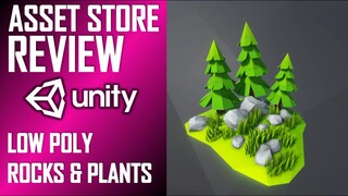 UNITY ASSET REVIEW | LOW POLY ROCKS & PLANTS | INDEPENDENT REVIEW BY JIMMY VEGAS ASSET STORE