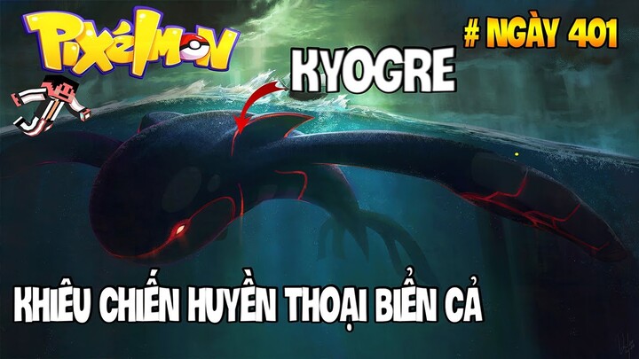 ĐỤNG ĐỘ HUYỀN THOẠI KYOGRE VÀ TIẾN HÓA ĐƯỢC SIÊU CÁ MẬP SHARPEDO | MINECRAFT PIXELMON