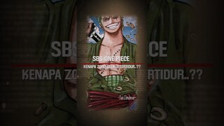 KENAPA RORONOA ZORO SELALU TIDUR | SBS #sbs뉴스 #onepiece #roronoazoro  #beritaanime #beritaterkini