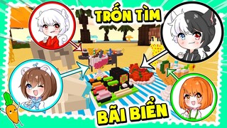 💩NOOB KAMUI ĐAU KHỔ💩 KHI CHƠI TRỐN TÌM TẠI BÃI BIỂN SIÊU VIP CÙNG BỘ BA TRIỆU SUB TRONG MINI WORLD