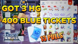 GOT 3 FREE NICE GACHA HEADGEAR FROM BLUE TICKETS - RAGNAROK MOBILE