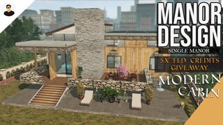 LifeAfter: SINGLE MANOR - Modern Style Cabin | Manor Design | Tutorial + FED GIVEAWAY