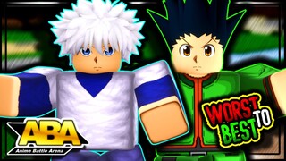 Ranking ALL HUNTER X HUNTER Characters WORST to BEST in ABA!!!