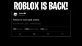 Roblox is officially back online!