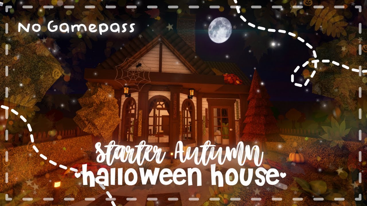 New Intro + Halloween Themed House, Roblox Bloxburg