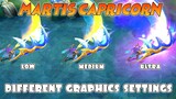 Martis Revamp Capricorn in Different Graphics Settings