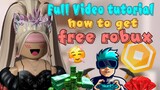 HOW TO GET ROBUX | full Video tutorial on How to get free Robux | tagalog | Cristal Plays