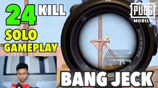 SOLO VS SQUAD 24 KILLS 😱| BANG JECK PUBG MOBILE